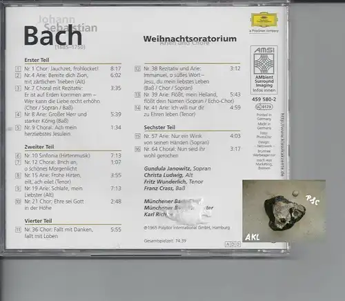 Johann Sebastian Bach, Weihnachtsoratorium, CD
