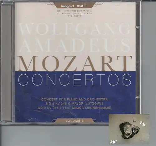 Wolfgang Amadeus Mozart, Concertos, Vol 3, CD