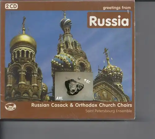 greetings from Russia, Russian Coasack & Orthodox Church Choirs, CD
