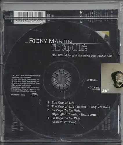 Single - CD: Ricky Martin, 4 Trucks