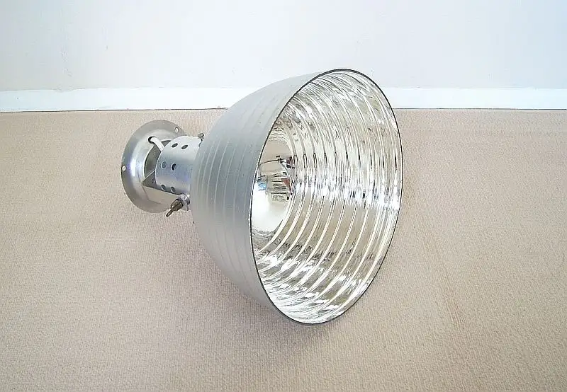 Zeiss Ikon Industrielampe Lampe Atelierlampe Bauhaus verspiegelt, Adolf Meyer 1