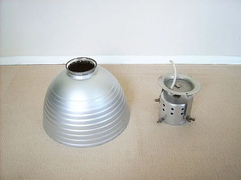 Zeiss Ikon Industrielampe Lampe Atelierlampe Bauhaus verspiegelt, Adolf Meyer 7