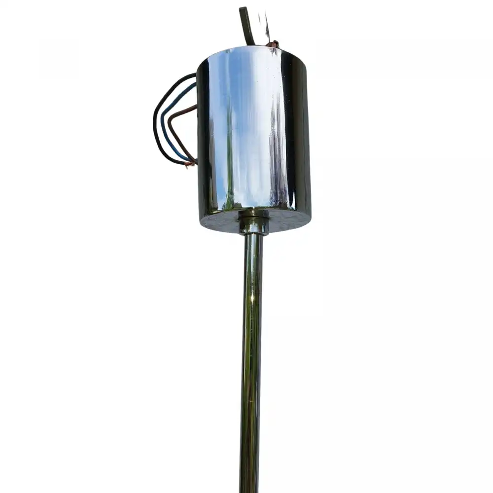 Space Age Design Chrom Decken Leuchte Leuchter Lampe 10 flammig 42cmØ 58cm hoch 60/70er Jahre 5