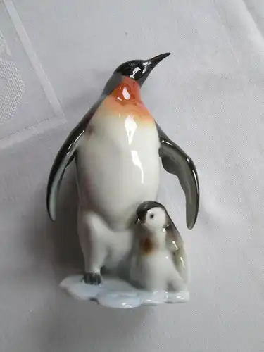 Hutschenreuther Pinguin Mutter mit Kind