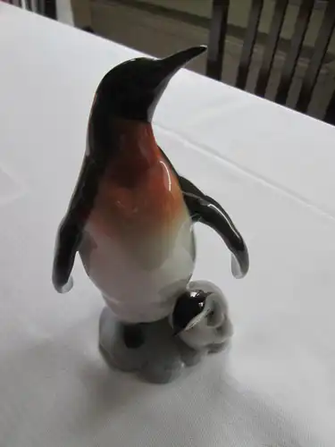 Hutschenreuther Pinguin Mutter mit Kind