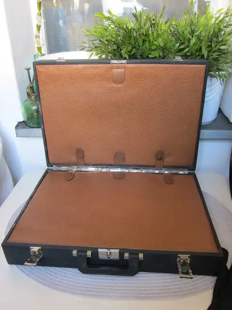 Solingen K Pfeil Reise Damen / Herren Beautykoffer, Silber 800 Kristallglas geschliffen Lederkoffer um 1927 1