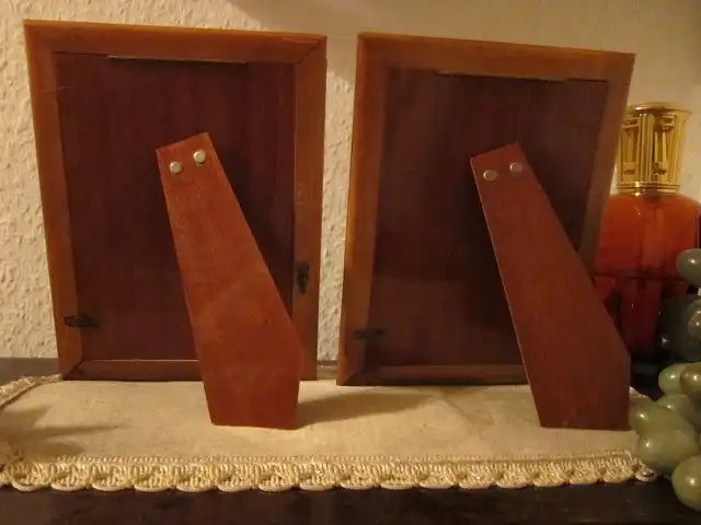 2 identische Bilderrahmen zum Aufstellen,  guillochiert, Silber 800 gepunzt & Holz, um 1927 5