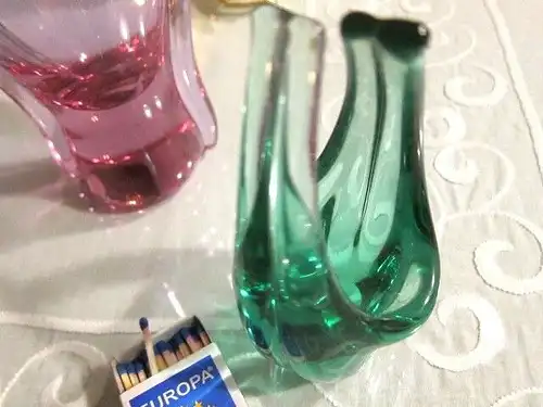 2 x MUSCHEL MUSCHELN Glas Gelb Dekonuggets BAD / Aquarium