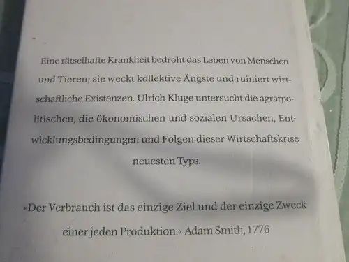 Ulrich Kluge: "Öko-Wende" Agrarpolitik zwischen Reform und Rinderwahnsinn