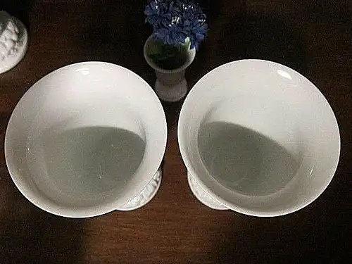 Rosenthal "MARIA" weiss white, 2 x  Vasen vases, mittelgroß, 14 cm, wie NEU