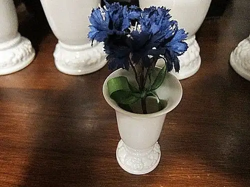 Rosenthal "MARIA" weiss white, 2 x  Vasen vases, mittelgroß, 14 cm, wie NEU