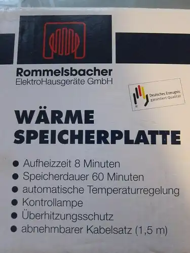 ROMMELSBACHER WPS 857 Warmhalteplatte elektrisch Schwarz / Edelstahl OVP No.3