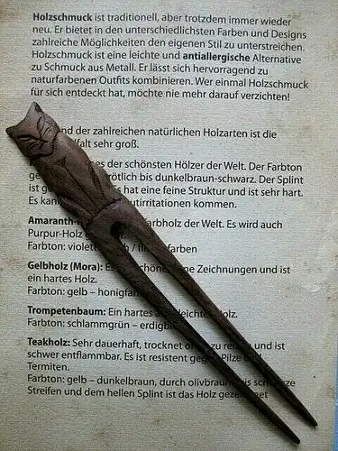 KAMM Gothic Kelte Mittelalter "Game of Thrones" HOLZ handgeschnitzt, L.18 cm