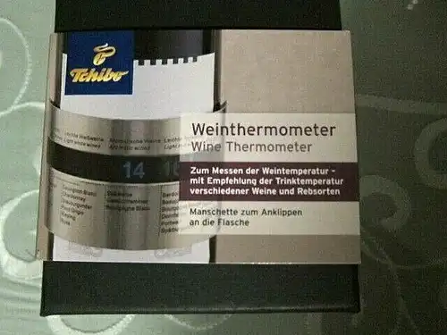 TCHIBO TCM Weinthermometer aus Edelstahl in Geschenkbox