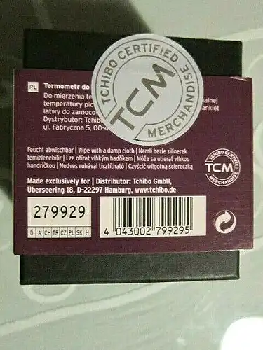TCHIBO TCM Weinthermometer aus Edelstahl in Geschenkbox