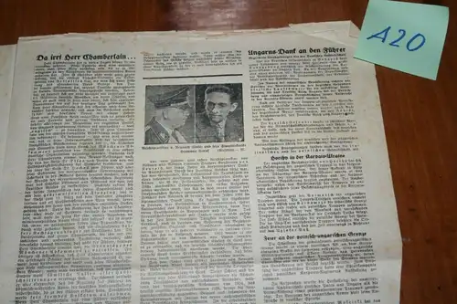 (A20) Zeitung 1940