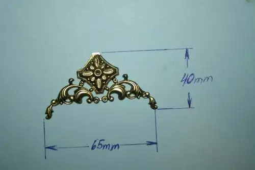 4x Zierecken Messing (H33)