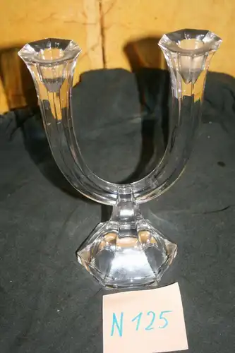 (N125) Kerzenleuchter Glas