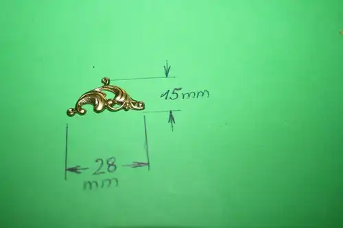 (H34) 4x Zierbeschlag-Messing