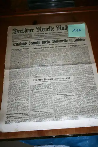 (A18) Zeitung 1940