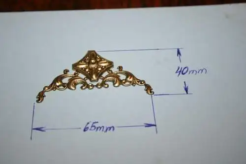 4 Zierecken Messing (H33)