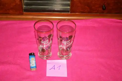 (A1) 2 Trinkgläser,emailliert
