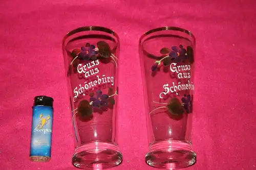 (A1) 2 Trinkgläser,emailliert