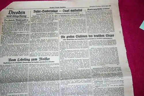 (A3) Zeitung 1940