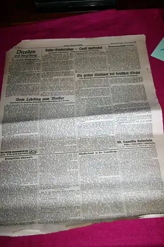 (A3) Zeitung 1940