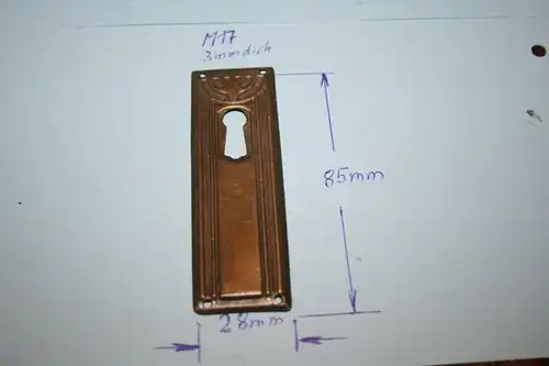 (M17) 1x Beschlag-Messing
