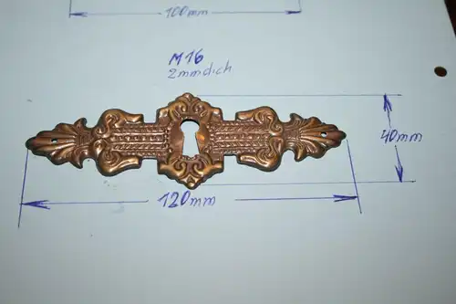 (M16) 1x Beschlag-Messing