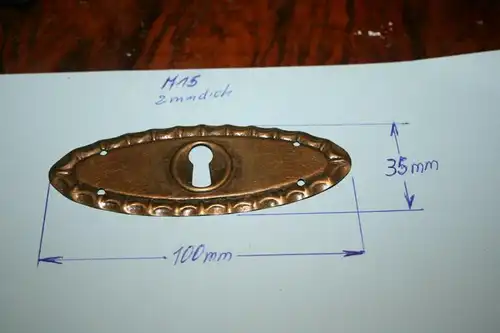 (M15) 1x Beschlag-Messing