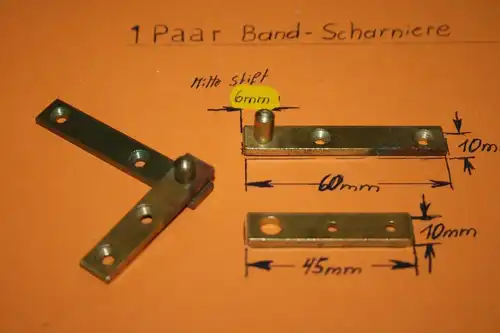 1 Paar Bandscharniere