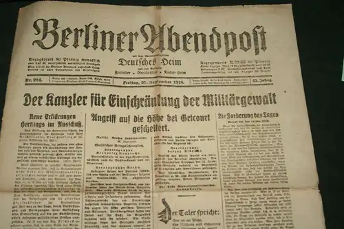 (A9) Zeitung 1918