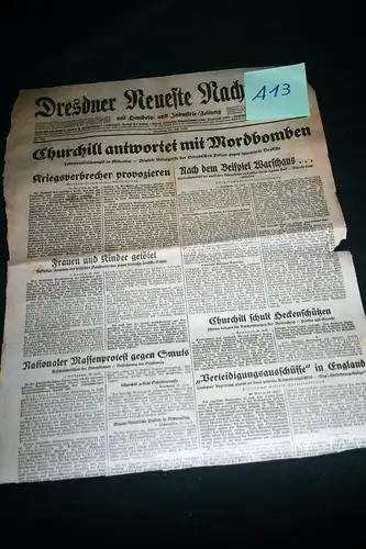 (A13) Zeitung 1940