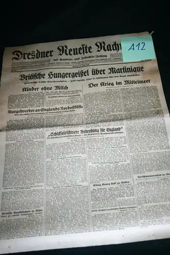 (A12) Zeitung 1940