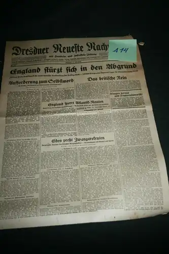 (A14) Zeitung 1940