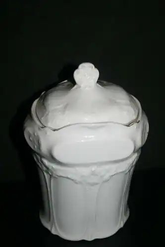 (M1) Gewürz. Behälter Porzellan ca.1900 Mühlen-Dekor