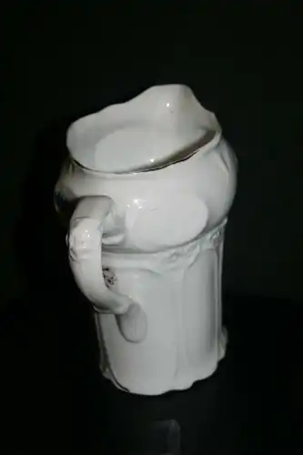 (M4) Gewürz. Behälter Porzellan ca.1900 Mühlen-Dekor