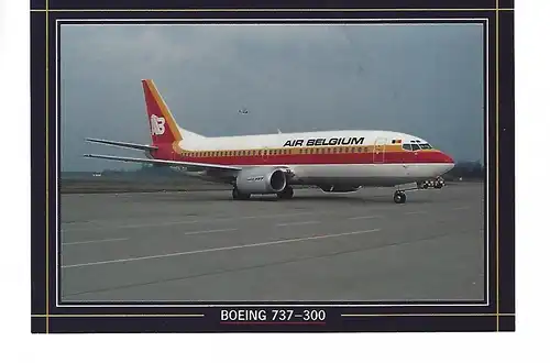 [Werbepostkarte] AIR BELGIUM Boeing 737 - 300. 