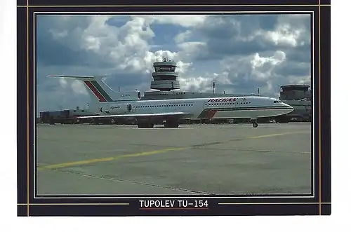 [Werbepostkarte] BALKAN AIR Tupolev TU 154. 