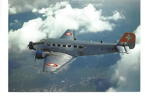 [Werbepostkarte] SWISSAIR Junkers JU 52. 