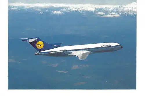 [Werbepostkarte] Lufthansa Boeing 727. 