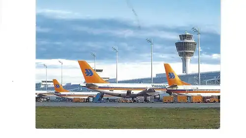 [Werbepostkarte] Hapag Lloyd Flug Airbus A310 / Boeing 737. 