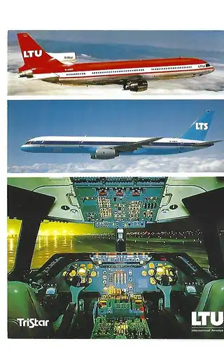 [Werbepostkarte] LTU Lockhead L-1011-1 Tristar / LTS Boeing 757-200 Version 1. 