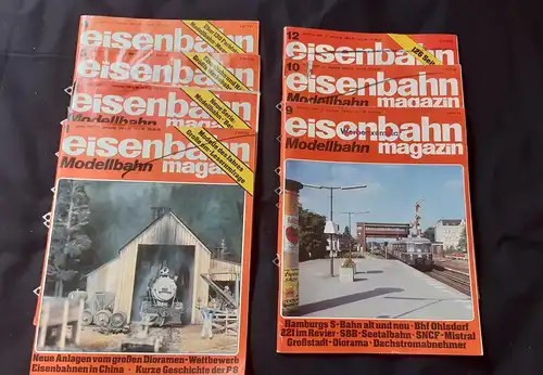Eisenbahn-Magazin EM Jahrgang 1983 7 Hefte
