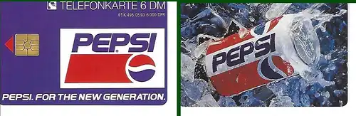 Telefonkarte Pepsi - Auflage 6.000