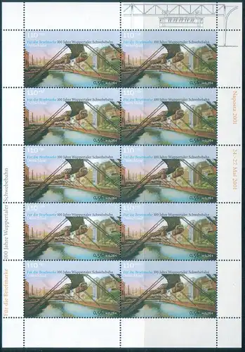Bundesrep. Deutschland Nur Hauptgebiet 2001 Nr 2171II Postfrisch / ** 2171**