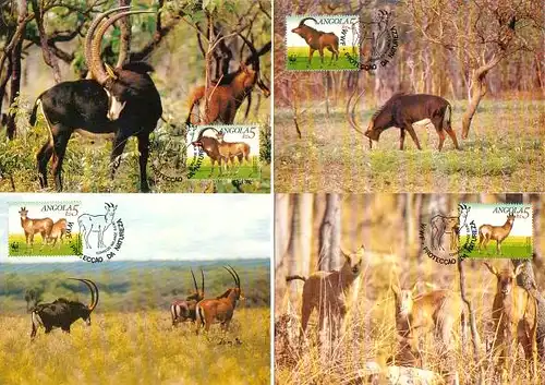 Angola 1990 Nr 799/802 Ersttagssonderstempel 3345imix