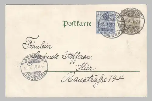 Deutsches Reich 1901 Nr PP18C2-01 Ansichtskarte DRGSPP18